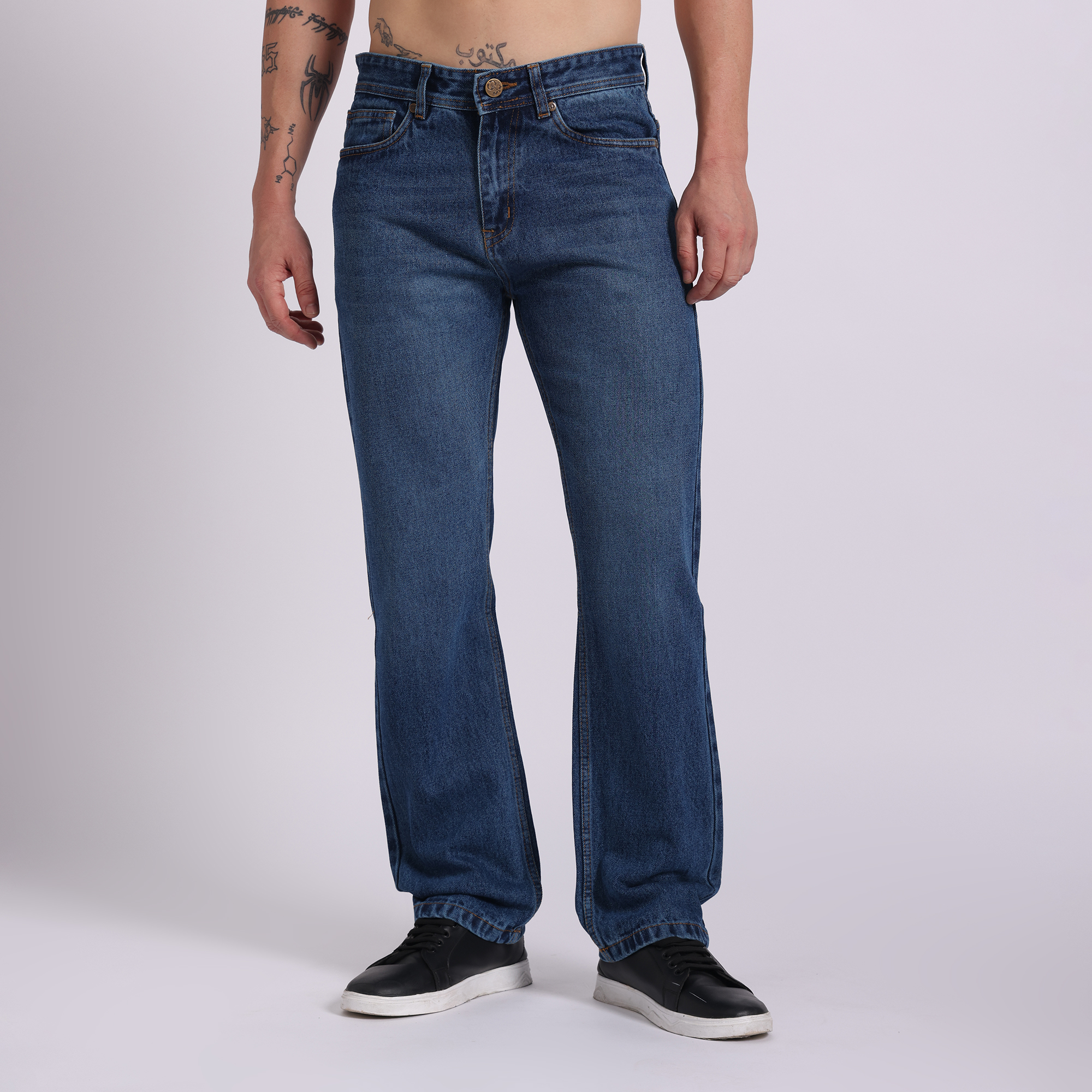 Gent & Jr. straight fit jeans green tint – men’s premium denim