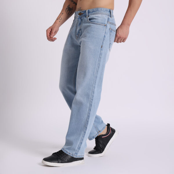 Gent Jr. Men’s Straight Fit Ice blue jeans - Image 3